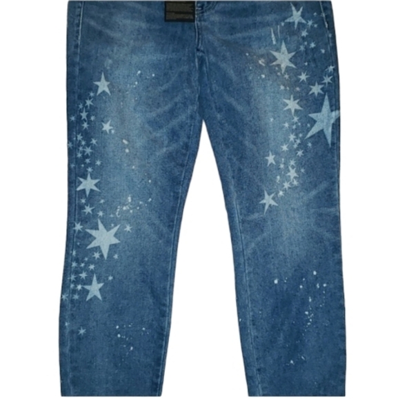Seven7 Limited edition mid rise stretch skinny fashion novelty jean - Picture 2 of 10